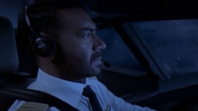 Ajay Devgn in a still from Runway 34 teaser. Ajay Devgn in a still from Runway 34 teaser. 