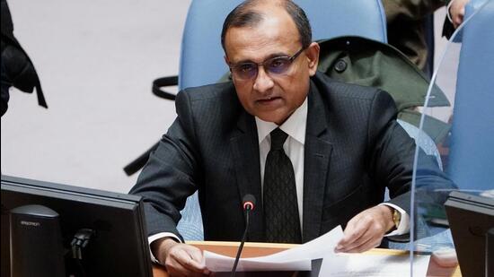 TS Tirumurti, India's Ambassador to the UN, expressed concern at the elevation of the phobia against one religion. He was speaking on the UN declaring March 15 as International Day to Combat Islamophobia. (Reuters File Photo)
