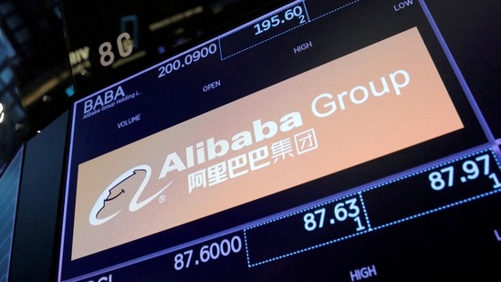 The Alibaba Group logo is seen on the trading floor at the New York Stock Exchange (NYSE) in Manhattan.(Reuters file photo)