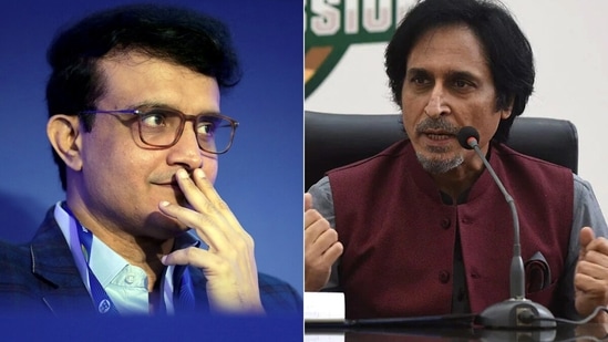 Sourav Ganguly and Ramiz Raja. (Getty/ANI)