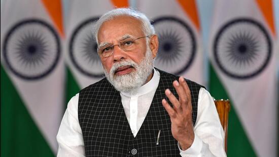 Prime Minister Narendra Modi completed 20 years in public office last year. (PTI)