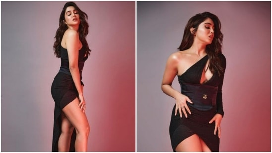 Sharvari Wagh’s fashion game is getting better by the day. The actor, who loves sharing snippets of her fashion photoshoots 0n her Instagram profile, shared a slew of pictures a day back and brushed out blues away. For the pictures, Sharvari chose to make fashion statements in an all-black outfit. Pics inside.(Instagram/@sharvari)