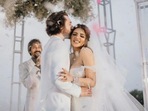 Shama Sikander and James Milliron at their wedding in Goa on March 14. Shama Sikander and James Milliron at their wedding in Goa on March 14.