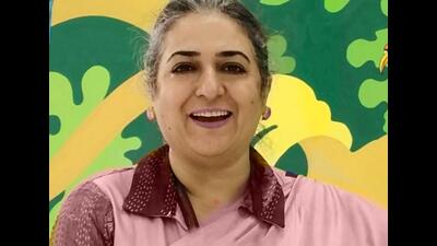 Satwant Atwal Trivedi, a 1996-batch Indian Police Service officer, has become the first woman in Himachal Pradesh to be promoted to the rank of additional director general of police. (HT Photo)