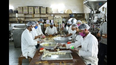 Tihar Central Jail’s inmates are preparing sweets ahead of the festival of colours. Tihar Central Jail’s inmates are preparing sweets ahead of the festival of colours.