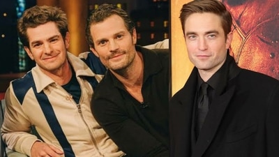 Jamie Dornan, Andrew Garfield, and Robert Pattinson were all friends as struggling actors. Jamie Dornan, Andrew Garfield, and Robert Pattinson were all friends as struggling actors.