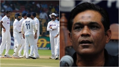 Team India players in action (L); Rashid Latif (AP/Twitter) Team India players in action (L); Rashid Latif (AP/Twitter)