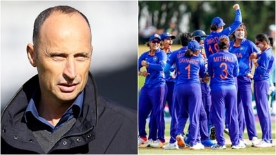 Nasser Hussain; Team India in action during Women's World Cup. (Getty/AP) Nasser Hussain; Team India in action during Women's World Cup. (Getty/AP)