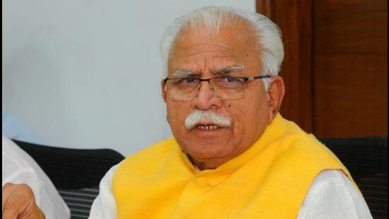 Haryana chief minister Manohar Lal Khattar also said an inquiry will be marked into the matter. (HT Photo)