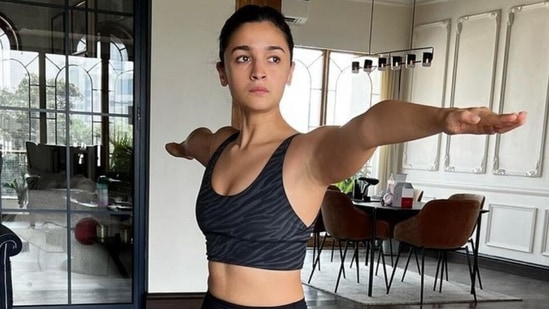 Alia Bhatt channels inner warrior with Virabhadrasana for yoga session: See  pics