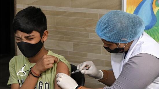 Children aged 12-15 years are being administered only the Corbevax vaccine, manufactured by Biological E Limited. The Corbevax is the country’s first indigenously developed receptor binding domain (RBD) protein sub-unit vaccine against Covid-19. (ANI)