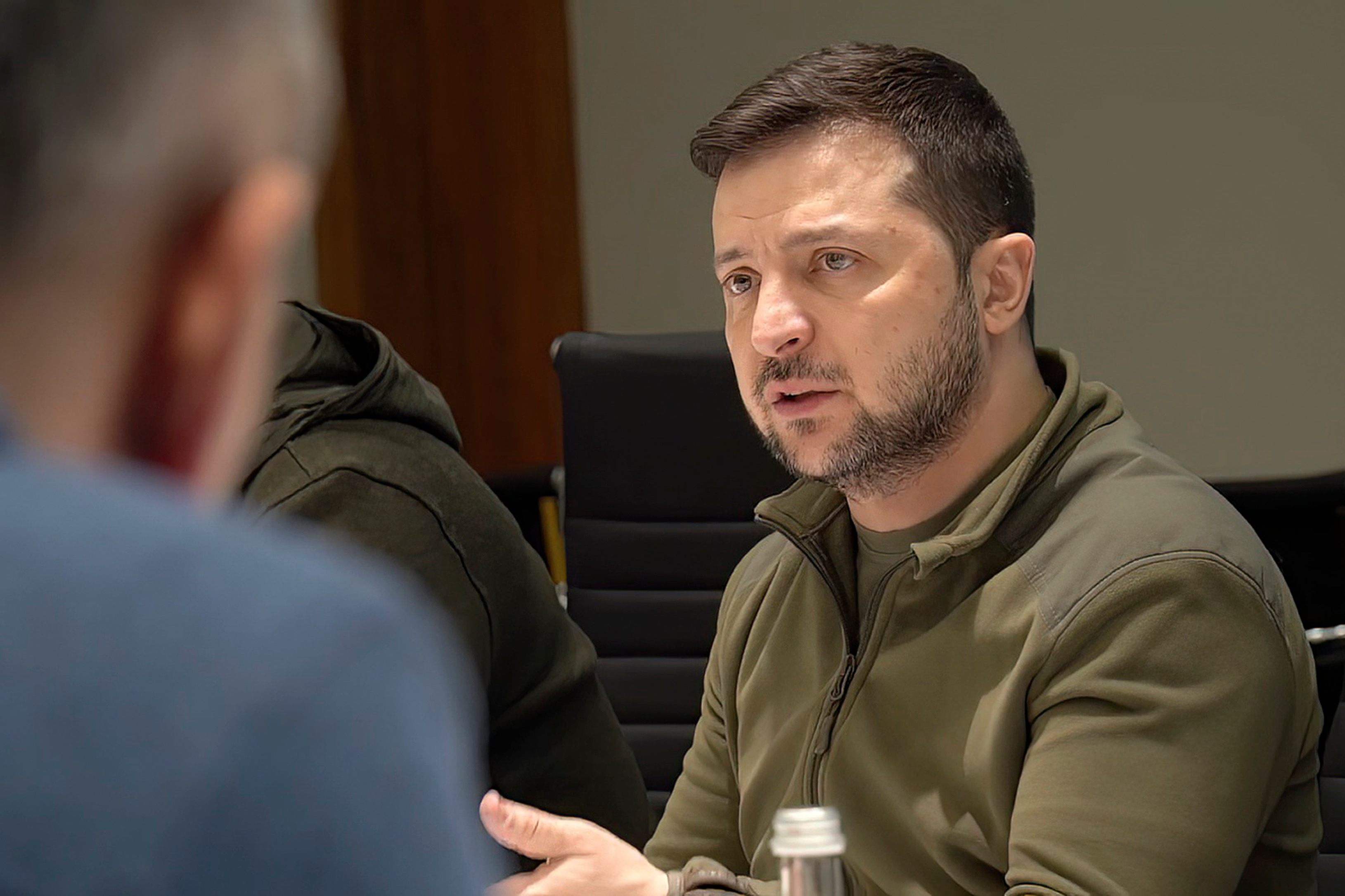 Ukrainian President Volodymyr Zelenskyy said the talks will continue. (Ukrainian Presidential Press Office via AP AP) Ukrainian President Volodymyr Zelenskyy said the talks will continue. (Ukrainian Presidential Press Office via AP AP)
