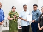 Arvind Kejriwal with Ankur Sharma (Delhi CMO/Twitter) Arvind Kejriwal with Ankur Sharma (Delhi CMO/Twitter)