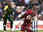 Shoaib Akhtar's bouncer pinned Brian Lara during the 2004 Champions Trophy semifinal. (Getty) Shoaib Akhtar's bouncer pinned Brian Lara during the 2004 Champions Trophy semifinal. (Getty)