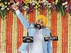 Aam Aadmi Party (AAP) leader Bhagwant Mann during the swearing-in ceremony as chief minister of Punjab at Khatkar Kalan village in Punjab. Photo by Ravi Kumar/Hindustan Times) Aam Aadmi Party (AAP) leader Bhagwant Mann during the swearing-in ceremony as chief minister of Punjab at Khatkar Kalan village in Punjab. Photo by Ravi Kumar/Hindustan Times)