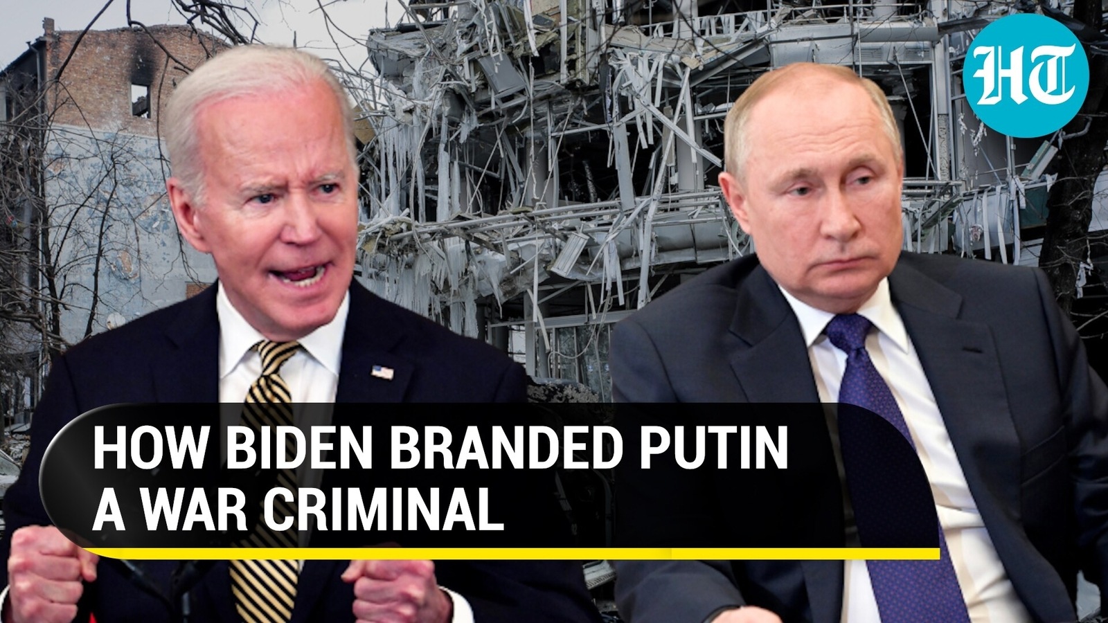 Joe Biden Calls Putin A ‘war Criminal’; Offers Weapons Support To ...