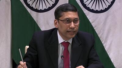 Ministry of external affairs (MEA) spokesperson Arindam Bagchi said these Indians are in isolated pockets and their numbers fluctuated amid the rapidly evolving situation. (ANI) Ministry of external affairs (MEA) spokesperson Arindam Bagchi said these Indians are in isolated pockets and their numbers fluctuated amid the rapidly evolving situation. (ANI)