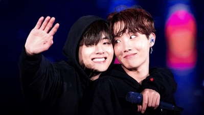BTS's V asked his dad to greet fellow band member J-Hope's dad. BTS's V asked his dad to greet fellow band member J-Hope's dad.