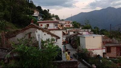 Kweeli village, one of three villages where the festival of Holi is not celebrated in Rudraprayag district of Uttarakhand. (HT PHOTO.)