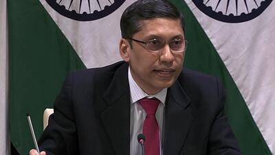 External affairs minisry spokesperson Arindam Bagchi lashed out at OIC for its invitation to Hurriyat Conference leader Mirwaiz Omar Farooq (ANI) External affairs minisry spokesperson Arindam Bagchi lashed out at OIC for its invitation to Hurriyat Conference leader Mirwaiz Omar Farooq (ANI)
