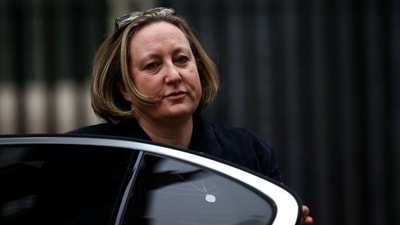 British international trade secretary Anne-Marie Trevelyan in London.&nbsp; (Reuters File)