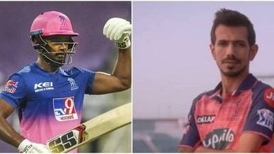 Sanju Samson and Yuzvendra Chahal (Twitter)