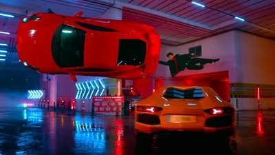 Tiger Shroff in a still from the trailer of Heropanti 2. Tiger Shroff in a still from the trailer of Heropanti 2.