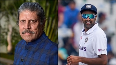 Kapil Dev; Ravichandran Ashwin (Twitter/PTI) Kapil Dev; Ravichandran Ashwin (Twitter/PTI)