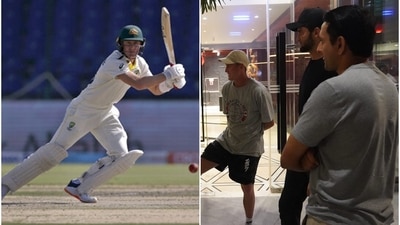 Labuschagne also congratulated Babar Azam for his knock.&nbsp; (AP/PCB)