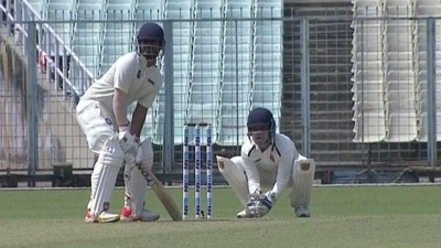 Virat Singh in action during Jharkhand's match against Nagaland. (Twitter/BCCIDomestic)