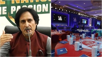 Ramiz Raja; IPL auction. (Twitter/IPL) Ramiz Raja; IPL auction. (Twitter/IPL)