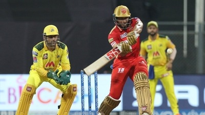 Still from an IPL 2021 game between Punjab Kings and Chennai Super Kings. (IPL)