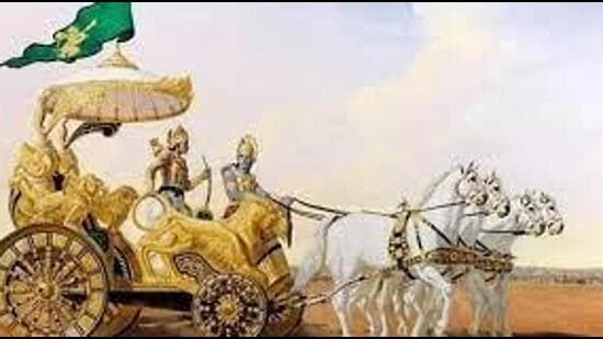 The Gujarat government on Thursday announced in the Assembly that the Bhagavad Gita will be a part of the school syllabus for Classes 6 to 12 across the state from the academic year 2022-23. (FILE PHOTO.)