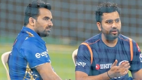 Rohit Sharma with Zaheer Khan(Mumbai Indians)