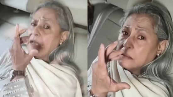 Jaya Bachchan gets angry at the paparazzi.