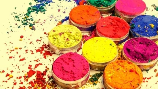 Experts say that exposure to harmful substances in holi colours like heavy metals, chemicals and pesticides can have a devastating impact on your skin, eyes and respiratory system.(Pinterest)