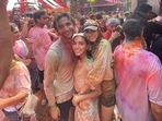 Aaliyah Kashyap with Shane Gregoire and Khushi Kapoor. Aaliyah Kashyap with Shane Gregoire and Khushi Kapoor.