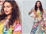 Huma Qureshi's Instagram is a lookbook of all things stylish and fancy. For the occasion of Holi, which is being observed today across the country, the actor donned an uber-cool yet trendy colourful co-ord set that comprised of trousers and a shirt.(Instagram/@iamhumaq)