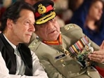 You did not get the message : Pakistan Army Chief Qamar Jawed Bajwa with Prime MInister Imran Khan