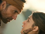 Bachchhan Paandey movie review: Akshay Kumar plays a gangster while Kriti Sanon plays a filmmaker in the movie. Bachchhan Paandey movie review: Akshay Kumar plays a gangster while Kriti Sanon plays a filmmaker in the movie.