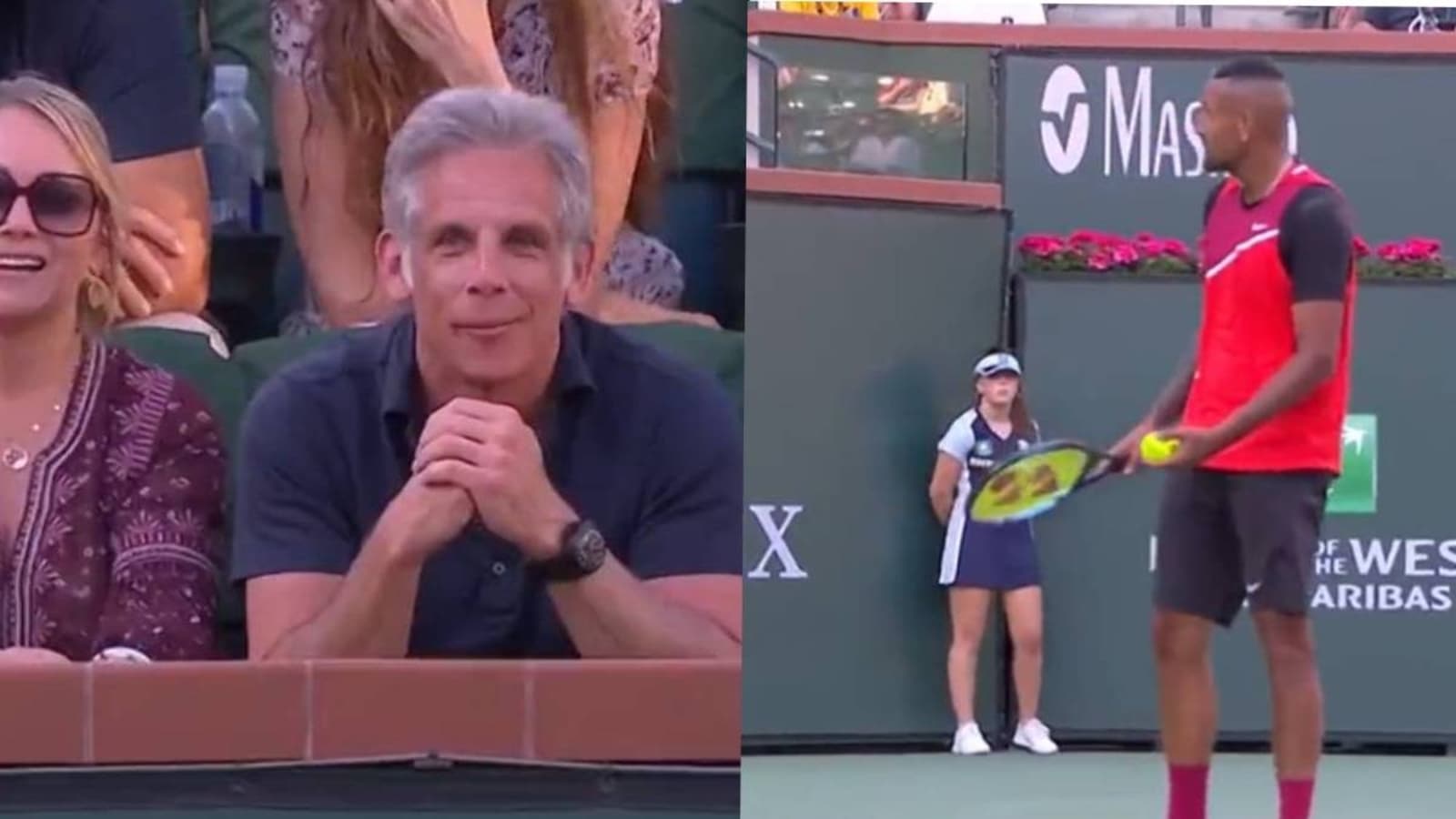 Kyrgios shuts unruly fan with Ben Stiller statement during Nadal match - Watch Tennis News