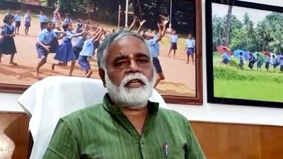 Karnataka education minister BC Nagesh. (ANI Photo/File) Karnataka education minister BC Nagesh. (ANI Photo/File)