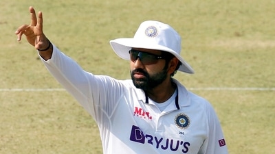 India's skipper Rohit Sharma on the 3rd day of the second test match between India and Sri Lanka, at M.Chinnaswamy Stadium (ANI)