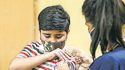 For the first time since the pandemic began, this age group, 12-15 years is getting the vaccine against Covid-19. Only Corbevax is being permitted in India for the age group. (Hindustan Times/Representative Photo)