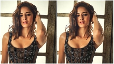 Assisted by makeup artist Stacy Gomes, Ananya went minimal on the makeup to complement her attire. In black eyeliner, black kohl, mascara-laden eyelashes, drawn eyebrows, contoured cheeks and a shade of nude lipstick, Ananya looked every bit ravishing. (Instagram/@ananyapanday)