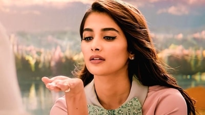 A picture of Pooja Hegde from the film Radhe Shyam. A picture of Pooja Hegde from the film Radhe Shyam.