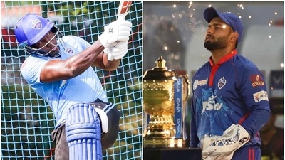 Pant admitted after the second T20I that he is happy Powell is in DC. (Delhi Capitals/BCCI) Pant admitted after the second T20I that he is happy Powell is in DC. (Delhi Capitals/BCCI)