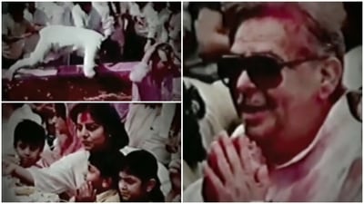 Raj Kapoor famously threw the wildest Holi parties. Raj Kapoor famously threw the wildest Holi parties.