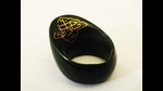 Mughal emperor Shah Jahan’s jade archery ring (designed to protect an archer’s thumb) is so dark green, it’s almost black. (Image courtesy Salar Jung Museum) Mughal emperor Shah Jahan’s jade archery ring (designed to protect an archer’s thumb) is so dark green, it’s almost black. (Image courtesy Salar Jung Museum)
