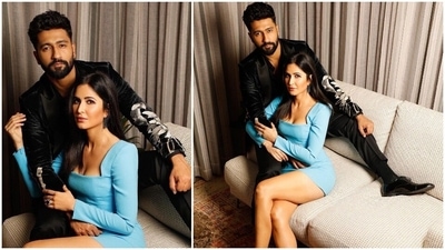 One of the most fashionable couples of Bollywood, Katrina Kaif and Vicky Kaushal, is also one of the most loves duos. Their fans eagerly wait for them to post pictures on their social media handles. It takes just a few seconds for their photos to go viral on social media. In their recent stills, VicKat took to their respective Instagram handles to share stylish pictures of themselves posing on a sofa. (Instagram/@katrinakaif) One of the most fashionable couples of Bollywood, Katrina Kaif and Vicky Kaushal, is also one of the most loves duos. Their fans eagerly wait for them to post pictures on their social media handles. It takes just a few seconds for their photos to go viral on social media. In their recent stills, VicKat took to their respective Instagram handles to share stylish pictures of themselves posing on a sofa. (Instagram/@katrinakaif)